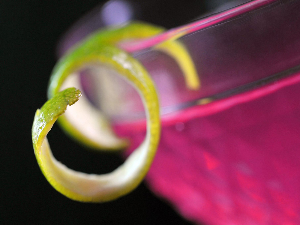 Macro photo cocktail